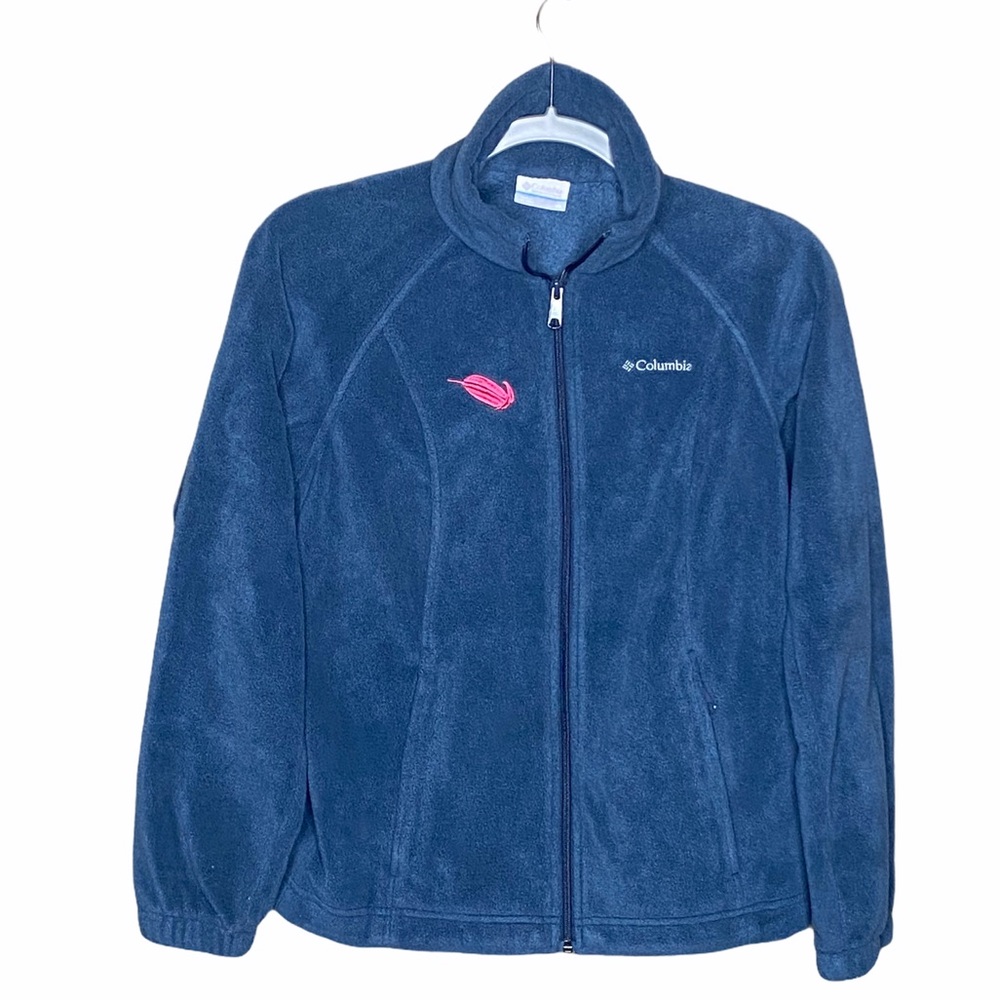 Columbia Sportwear Full zipper Fleece Coat Blue XS